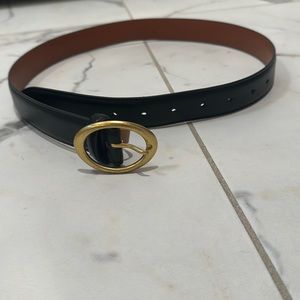 Black Belt with Gold Buckle